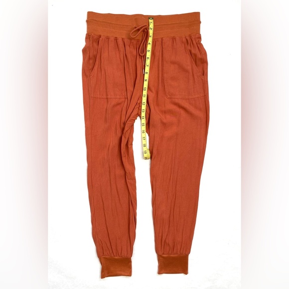 Rewash Women’s Orange/Rust Athletic Jogger Pants Drawstring Waist Pockets Size L - Picture 10 of 11